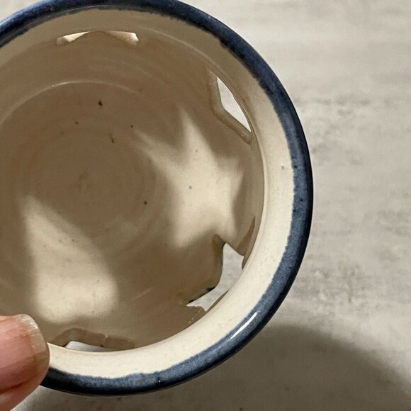 Nancyware on the Outer Banks Lighthouse Cutout Candleholder Art Pottery 3.25" H - Picture 6 of 6